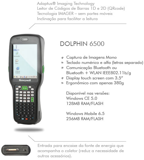 Coletor Honeywell Dolphin 6500