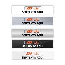 Placas De Identifica O De Setores Personalizadas Logotipo X Cm