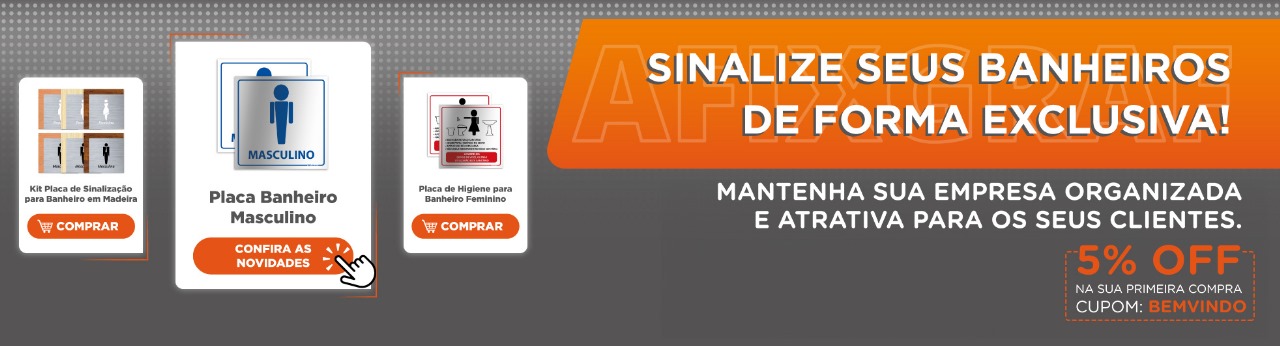 Placas para Banheiro