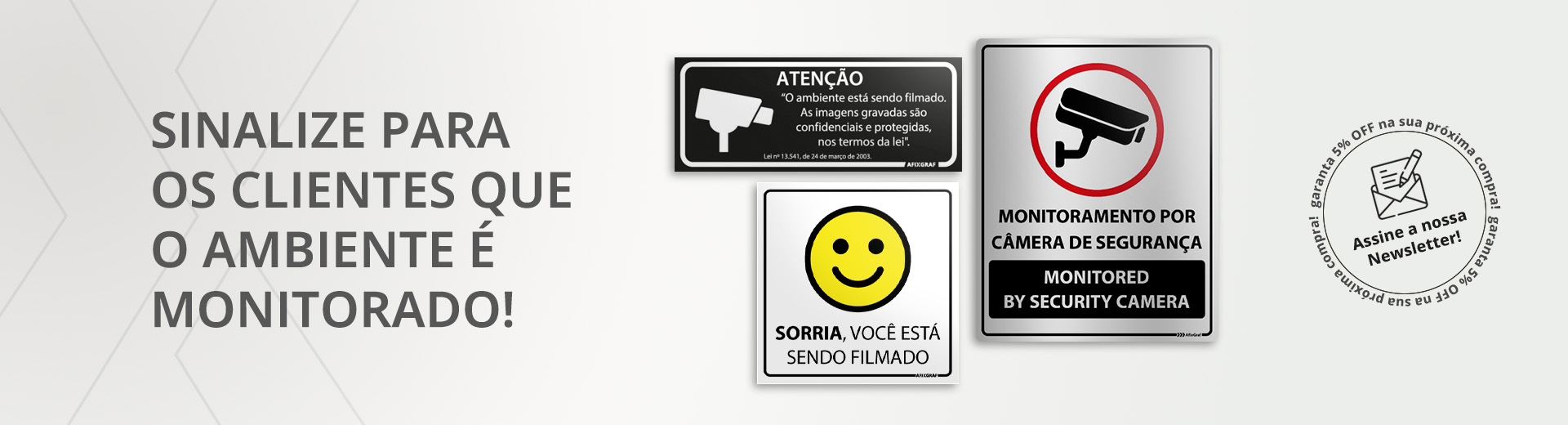 Placas de Ambiente Filmado
