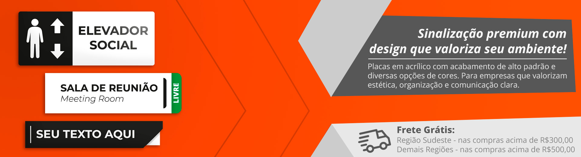 Placas de Identificação Premium Placas de Identificação Premium