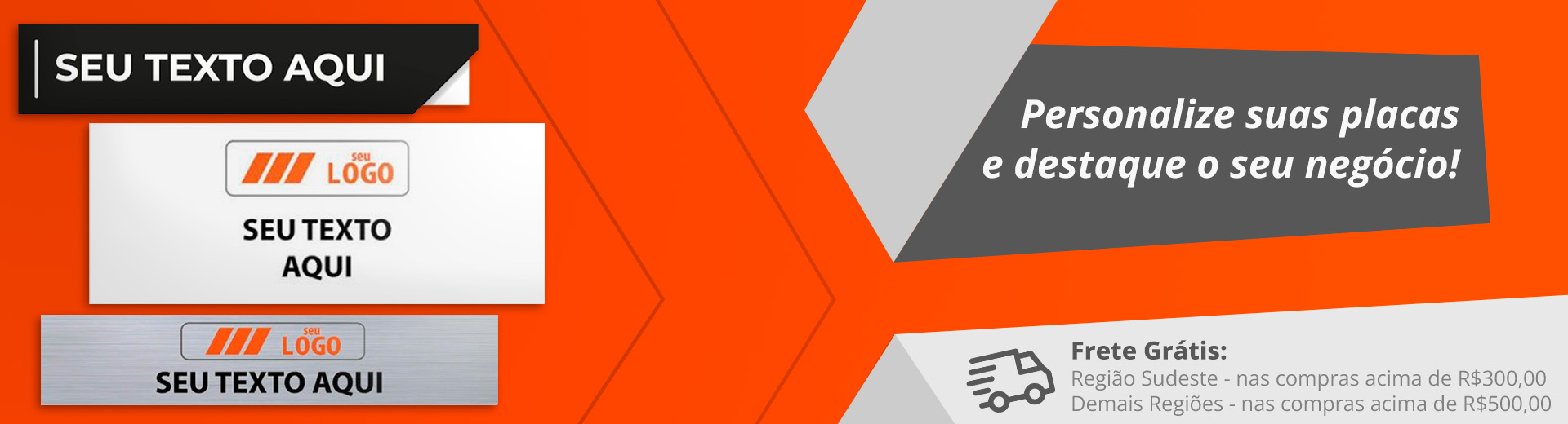 Placas de Identificação Personalizadas