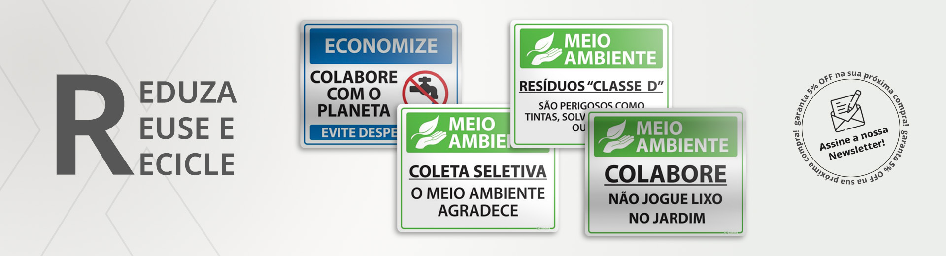 Placas de Preservação ao Meio Ambiente