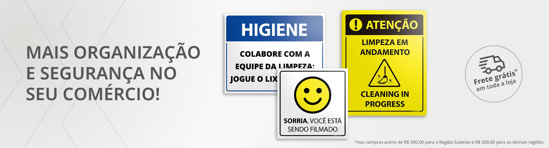 Placas de Sinalização para Comércio Placas de Sinalização para Comércio