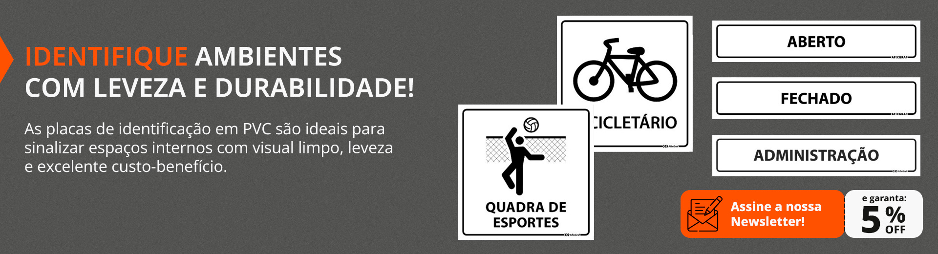 Placas de Identificação em PVC Placas de Identificação em PVC
