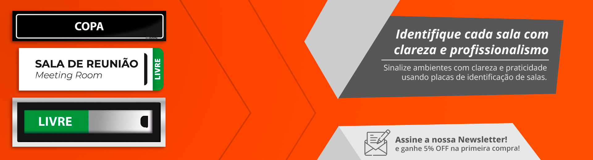 Placas de Identificação de Salas