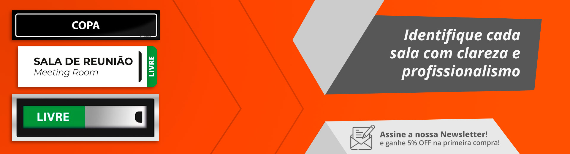 Placas de Identificação de Salas