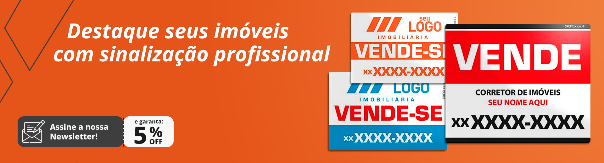 Placas para Imobiliárias