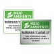 Placa Resíduos Classe D 