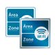 Placa WiFi Zone Bilíngue