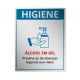 Placa Álcool em Gel - Previna-se de Doenças