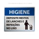 Placa Coloque Restos de Alimentos no Lixo