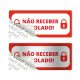 Adesivo Lacre de Segurança Void 5x12cm