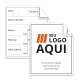 Adesivo troca de óleo impressão frente verso personalizável 5x6cm