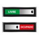 Placa Livre Ocupado para Sala de Reunião (Sem Texto)