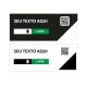Placa Livre e Ocupado Com QRCode em Acrílico