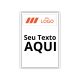 Placa A5 Personalizada em PS
