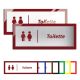 Placa Toilette - Linha Premium em Acrílico