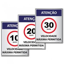 Placa Velocidade Máxima Permitida | Afixgraf