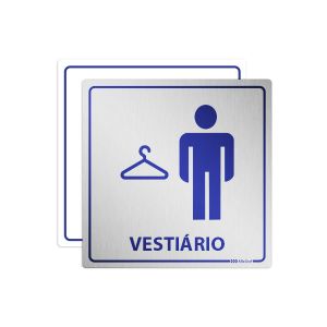 Placa Vestiário Masculino