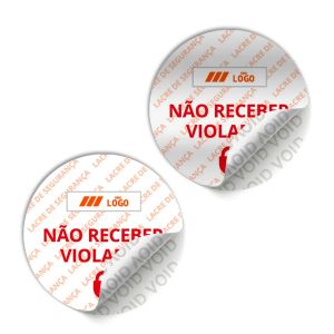 Etiqueta Void Lacre de Segurança Personalizado 5cm