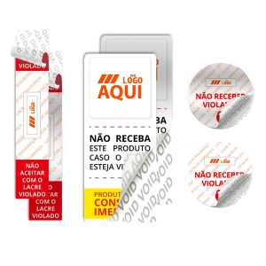 Etiqueta Void Lacre de Segurança Personalizado