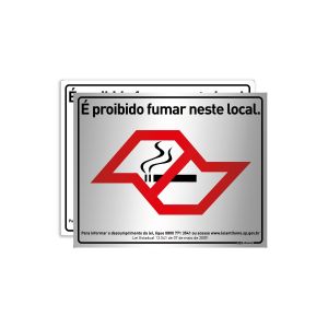 Placa Lei Antifumo São Paulo