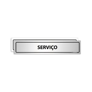 Placa Elevador de Serviço