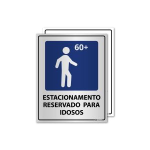 Placa Estacionamento Idoso