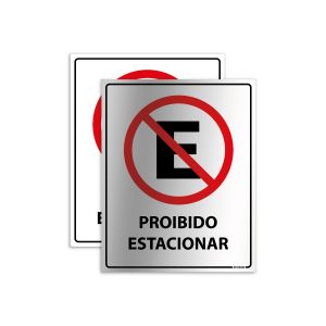 Placa de Proibido Estacionar