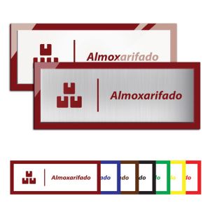 Placa Almoxarifado - Linha Premium em Acrílico