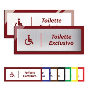 Placa Toilette Exclusivo - Linha Premium em Acrílico