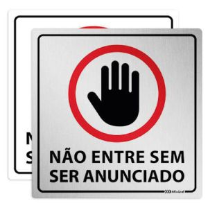 Placa Não Entre