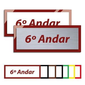 Placa 6º - Linha Premium em Acrílico
