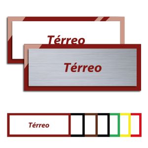 Placa Térreo - Linha Premium em Acrílico
