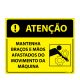 Placa Mantenha Braços E Mãos Afastados Do Movimento Da Máquina