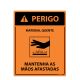 Placa Perigo Material Quente