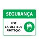 Placa Segurança Use Capacete De Proteção