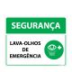 Placa Segurança Lava-Olhos De Emergência