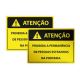 Placa Proibida a Permanência na Portaria
