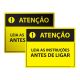 Placa Leia as Instruções Antes de Ligar