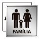 Placa Banheiro Familiar 
