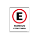 Placa Permitido Estacionar