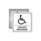 Placa Banheiro Deficiente