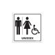 Placa Banheiro Cadeirante Unissex