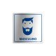 Placa Banheiro Masculino Criativa Rosto