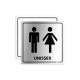 Placa de Banheiro Unissex