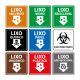 Kit Placas de Sinalização de Lixo