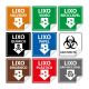 Kit Placas de Sinalização de Lixo