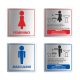 Kit Placas para Banheiro Masculino e Feminino